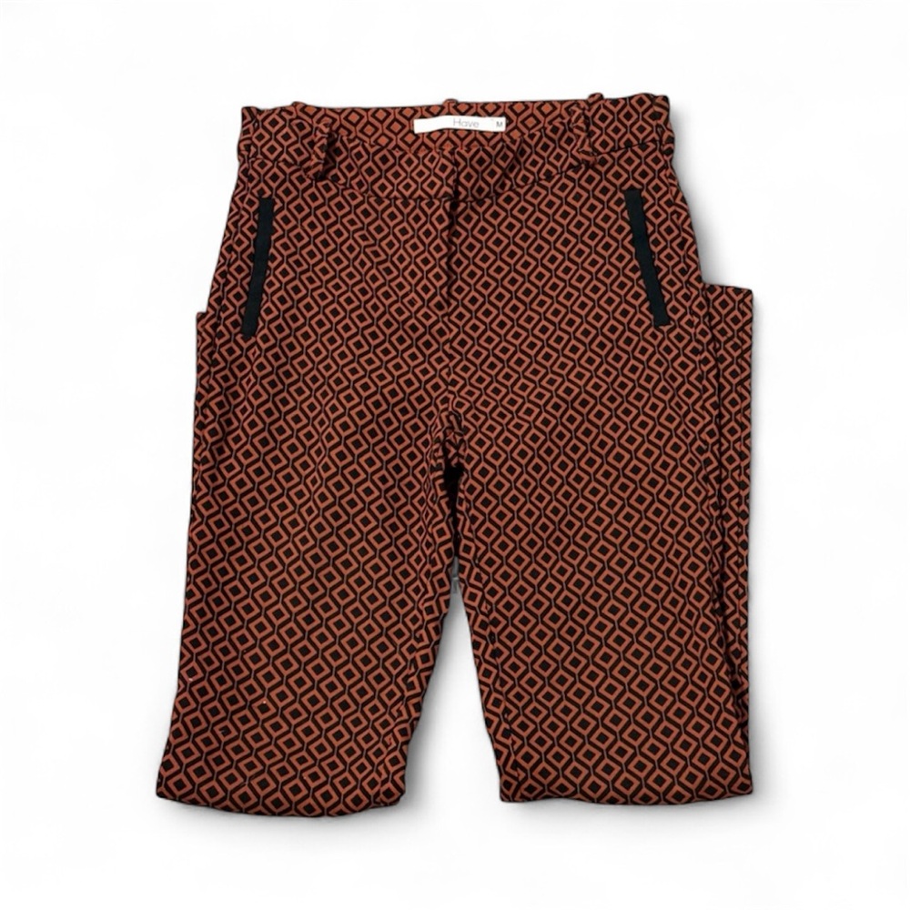 Geometric Pattern Pants - image 1